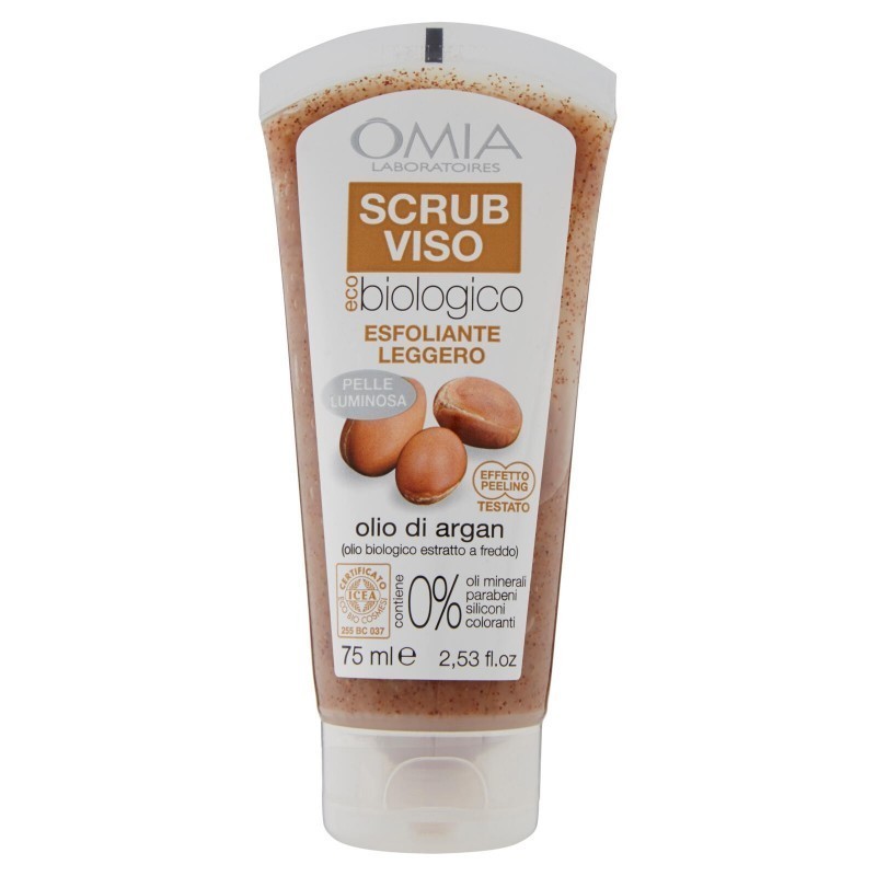 omia scrub viso olio di argan 75ml