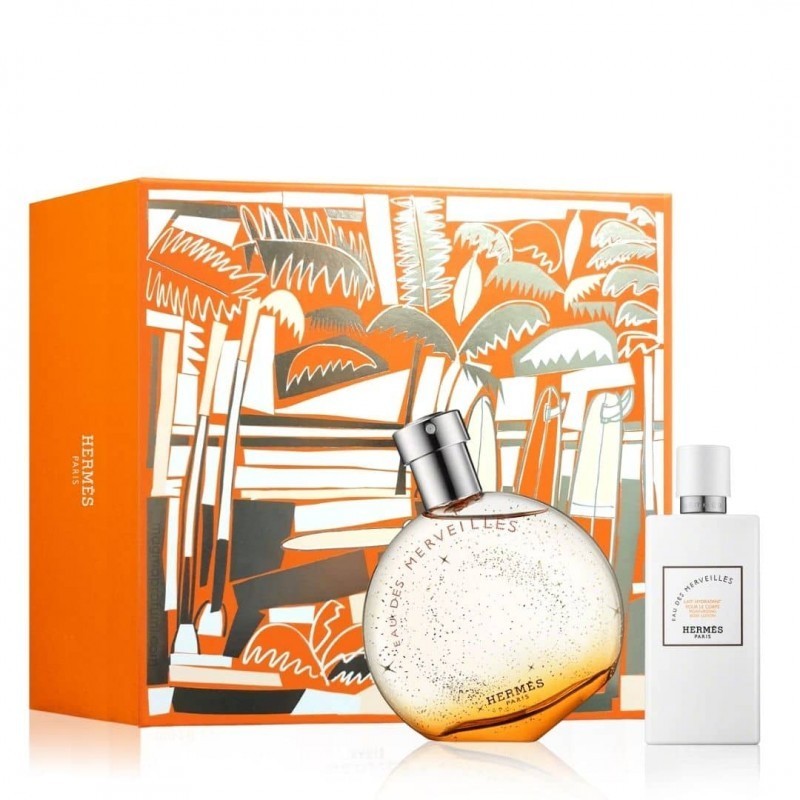 Hermes Eau Des Merveilles edt 50ml + latte corpo 40ml Cofanetto