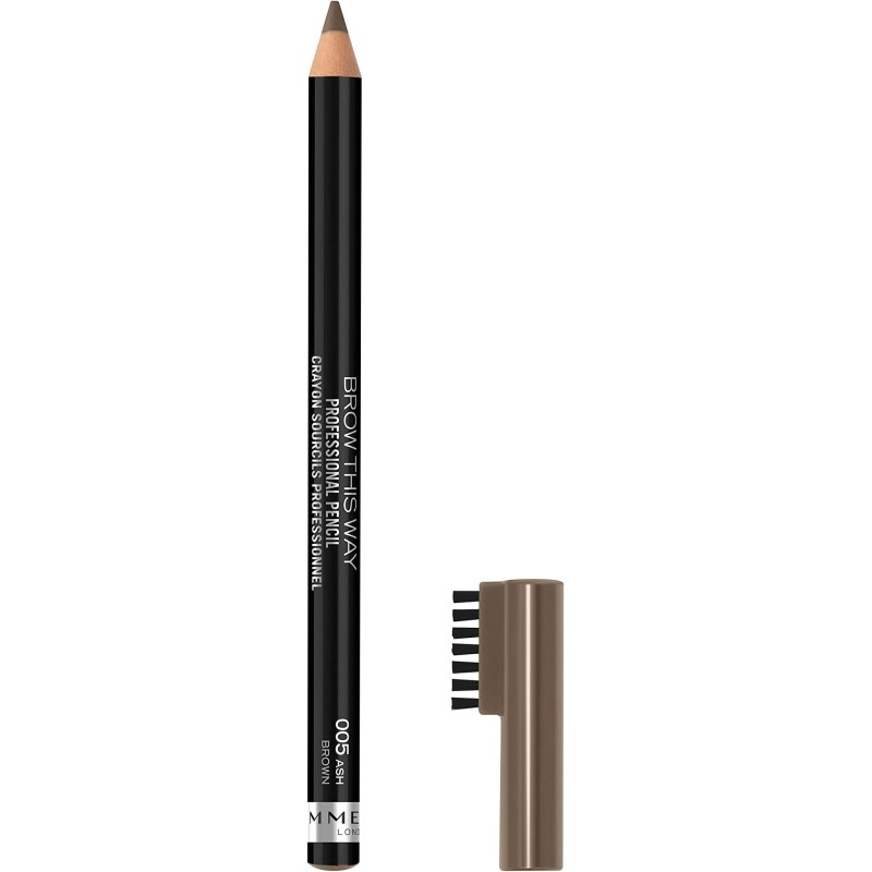 RIMMEL LONDON BROW THIS WAY PROFESSIONAL PENCIL MATITA SOPRACCIGLIA 005 ash brown