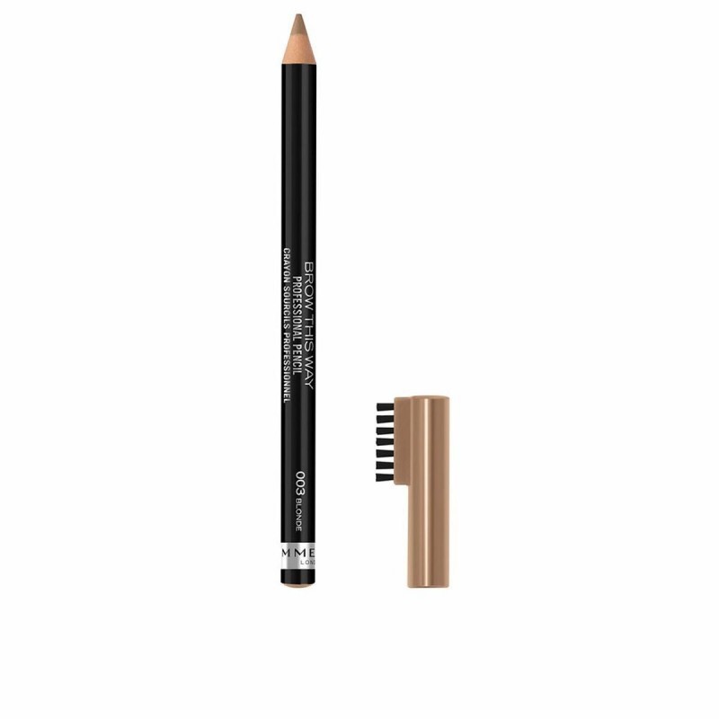 RIMMEL LONDON BROW THIS WAY PROFESSIONAL PENCIL MATITA SOPRACCIGLIA PERFETTE A LUNGA TENUTA 003 blonde