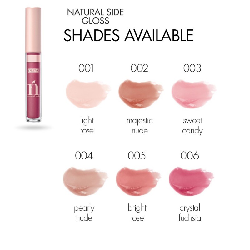 pupa lip gloss natural 001