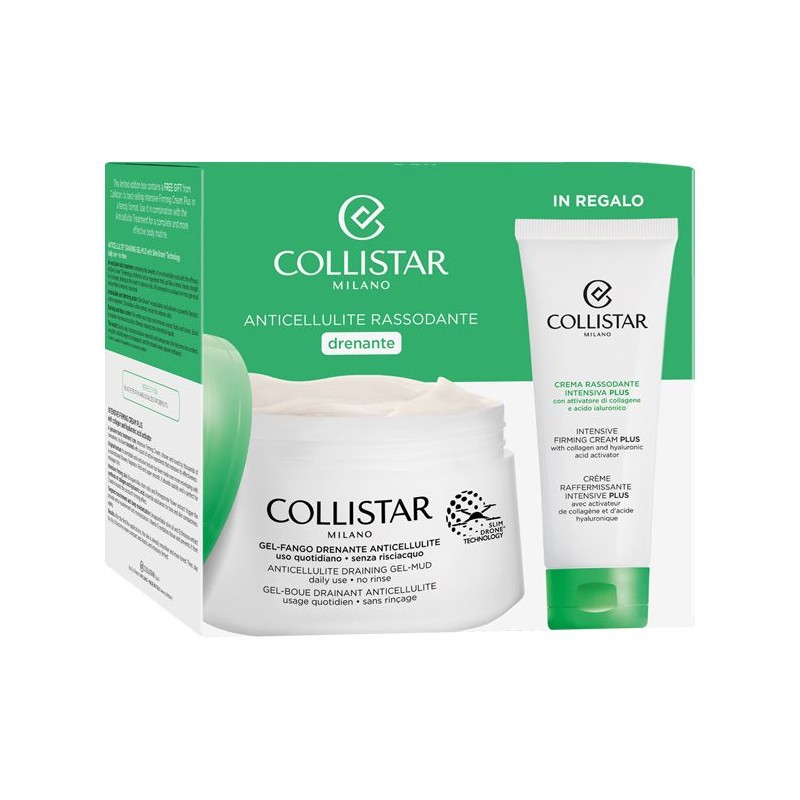 Collistar Kit Speciale Corpo Perfetto Gel-Fango Drenante Anticellulite 400 ml + Crema Rassodante Intensiva Plus 75 ml