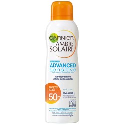 Garnier Ambre Solaire Advanced Sensitive Spray Protettivo Effetto Pelle Asciutta Ip50+ 200 ml