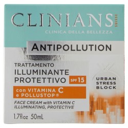 CLINIANS  Antipollution Trattamento Illuminante Protettivo con Vitamina C e Pollustop 50ml