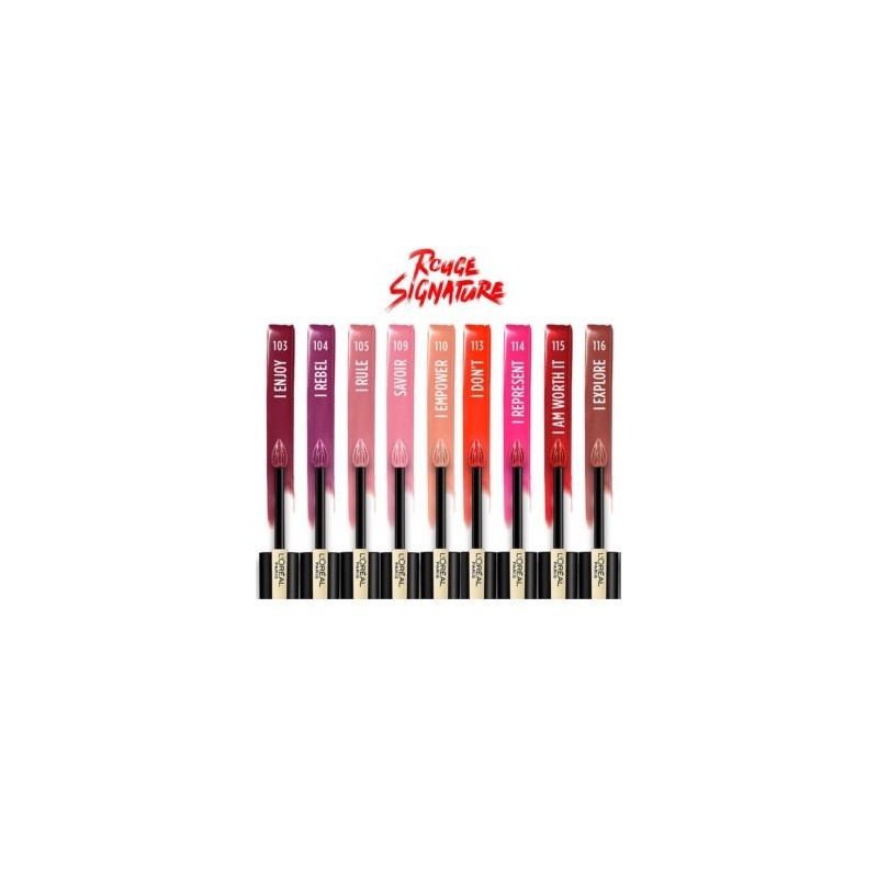 L'Oréal Paris Rouge Signature Matte Liquid Lipstick 115 I Am Worth It