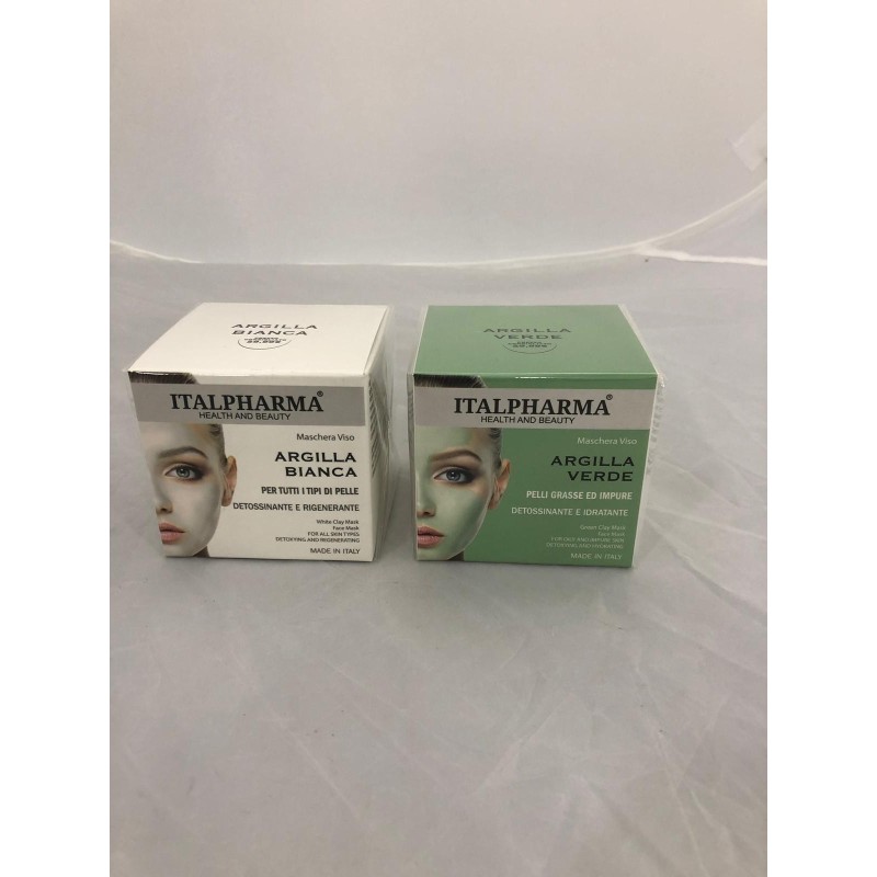 Italpharma Maschera viso con argilla verde 50ml