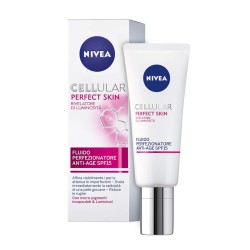 Nivea Cellular Perfect Skin Fluido Perfezionatore Anti-Age SPF 15 per il Viso 40ml
