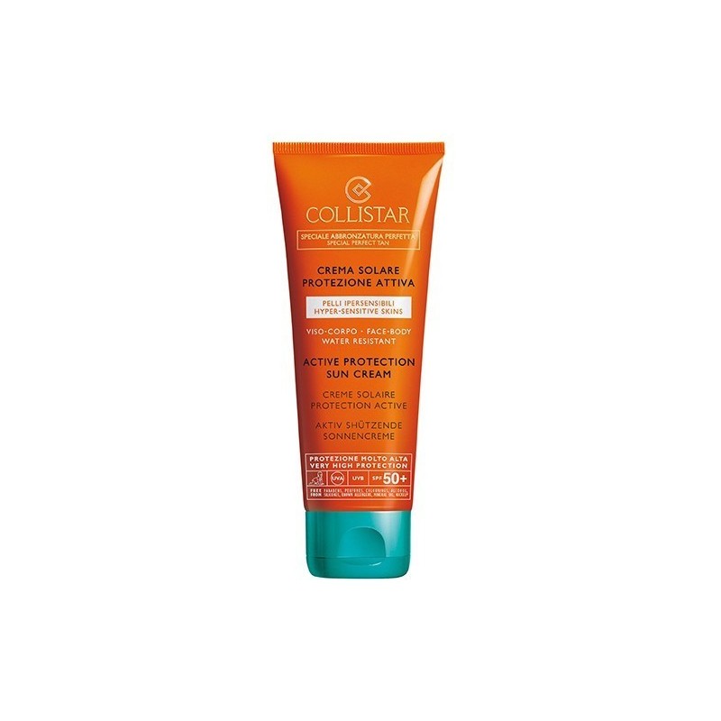 Collistar Speciale Abbronzatura Perfetta Crema Abbronzante Protezione Attiva Pelli Ipersensibili SPF 50+ 100ml