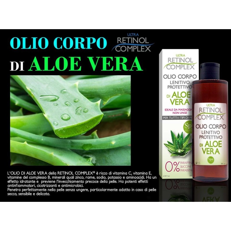 retinol complex olio corpo aloe vera 200ml