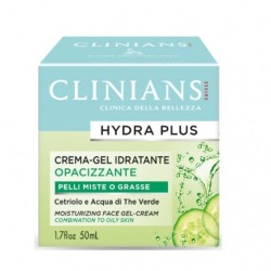 Clinians Hydra Plus Crema-Gel Idratante Opacizzante Pelli Miste o Grasse 50ml