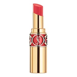 Yves Saint Laurent Rouge Volupté Shine 14 Corail In Touch tester